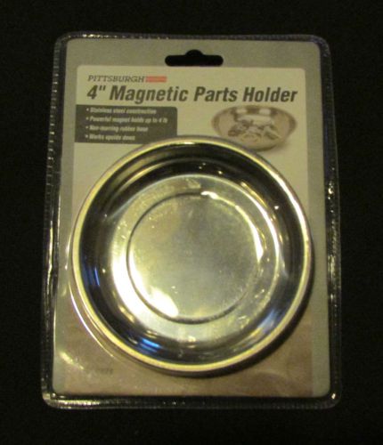 New  4&#034; inch Magnetic Parts Tray Dish Holder STAINLESS STEEL