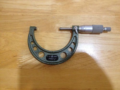 Mitutoyo micrometer 2-3 inch .0001 carbide tips for sale
