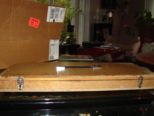 Vintage Wooden Case, Box 23&#034; Long holder Wooden Case with one rod???