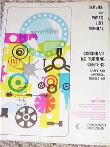 Cincinnati Milacron DM Turning Center Service Manual