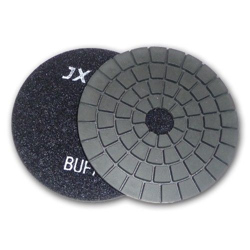 5&#034; JX Shine Diamond Polishing Pad Black Buff