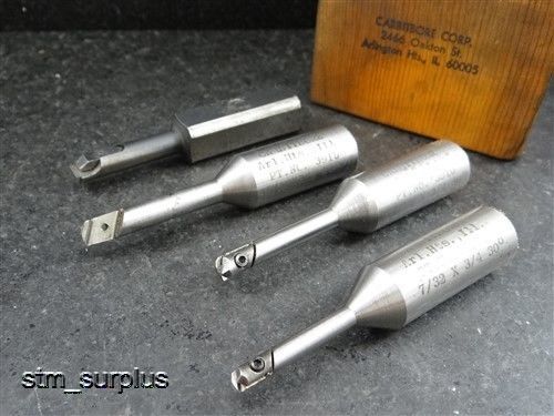 Set of 3 carbitbore indexable boring bars + acra-bore w/ holder for sale