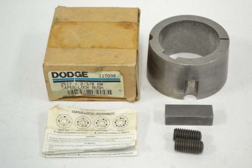 NEW DODGE 117098 2517 TAPER 2-3/8 IN 3-1/8 IN 1-3/4 IN BUSHING B362049