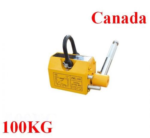 100 KG Steel Magnetic Lifter Heavy Duty Crane Hoist Lifting Magnet 220lb