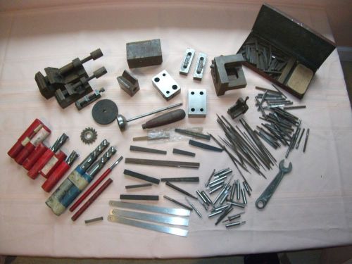 Lot of machinist tools, Tool &amp; Die, toolmaker tools, vices, files, lathe, blocks