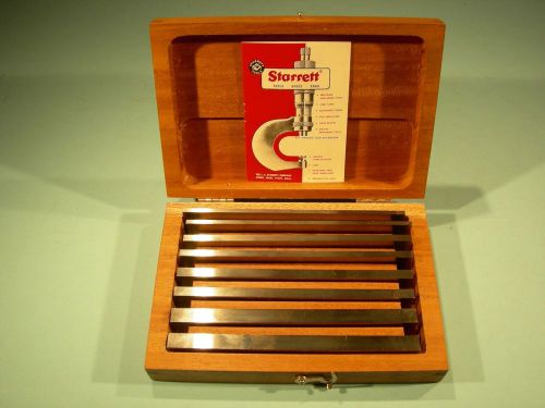 Starrett no. s384jz set of four parallels in fitted case toolmakers machinists for sale