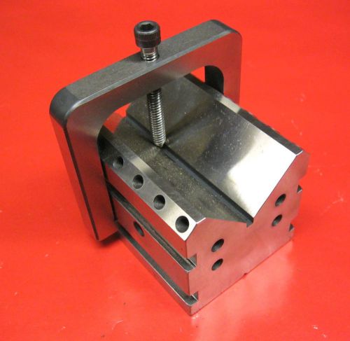 LARGER 4 1/2 POUND MACHINIST V-BLOCK AND CLAMP