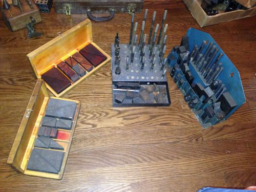 Over 100 Pieces Step Block &amp; Fixturing Clamp Set Machinist Hold Down 2 Sizes ...