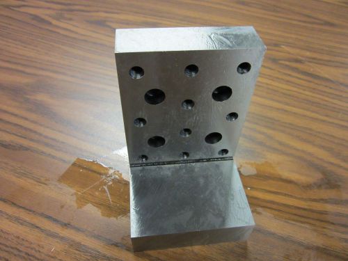 ANGLE PLATE 6x4x4x1&#034; Precision Ground w. tapped holes 0.0002&#034; #PGAP-644-New