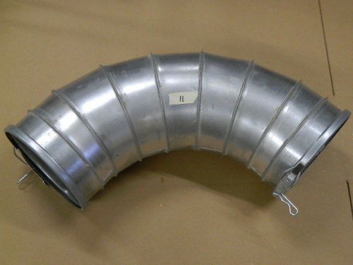 9&#034; 90 degree elbow + 2 9&#034; clamps for Nordfab Quick-fit or compatible ductwork