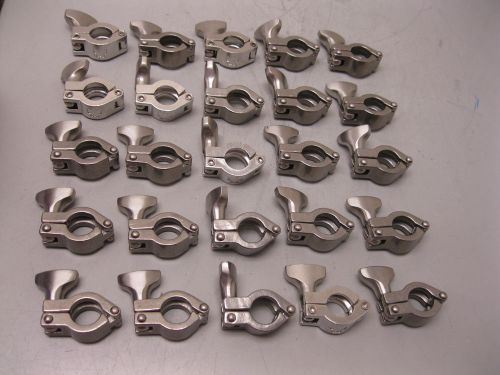 Lot (25) 1/2&#034; Tri-Clover Type Sanitary Clamp(s) F13 (1648)