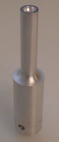 Branson ultrasonic welder catenoidal horn 1-1/8&#034;dia x 5&#034;h x 9/16&#034; tip x 3/8&#034;th for sale