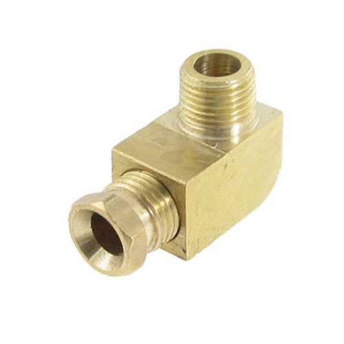 15/64&#034; Brass Ferrule Compression End 3/8&#034; Male Thread Elbow Connector