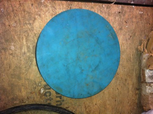 One Blue Nylon Disc 12 Inches Diameter x 2  Thick Pile Hammer Cushion