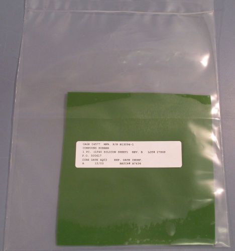 LT40 Silicone Rubber Sheet 1/16&#034; Green 5.5&#034; Square B13094-1 New