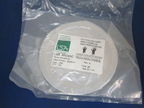 Lsa anodic tech 16-121171-01 fullface shield class 1000 cleanroom new sealed for sale