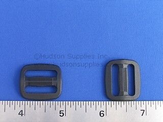3/4&#034; black tri glide plastic adjust buckle btg(100 pcs) for sale