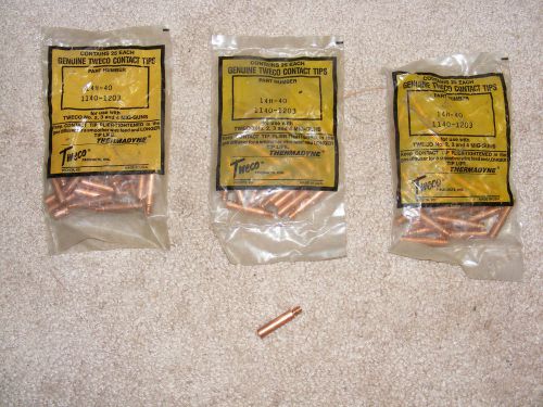 75 (3) bags of new/old tweco contact tips # 2,3,and 4 &#034;please read below&#034; for sale