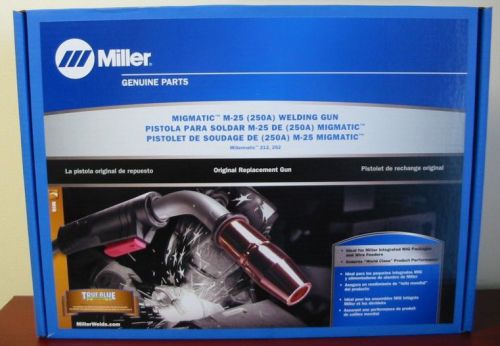 Miller genuine m-25 15&#039; 250a mig gun for millermatic 212 &amp; 252 .030-.035&#034; 169598 for sale