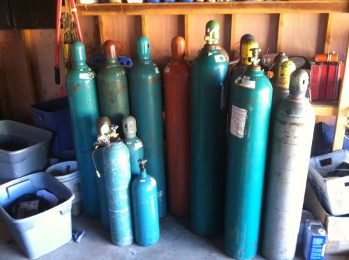 Large 250-330 argon co2 helium nitrogen cylinders tanks bottles empty or full for sale