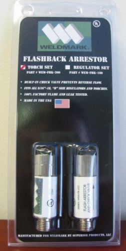Weldmark flashback arrestor (torch set) by superior products (smith h743) for sale