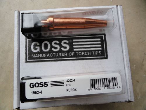 Goss cutting torch tips, 1952-4 ( esab #4202-4 ) for sale
