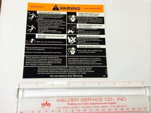 Lincoln Electric Welder Sticker, M16197, Protect yourself and others
