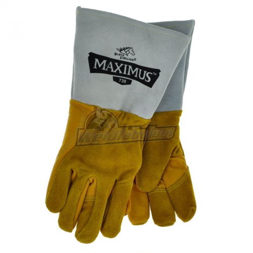 Revco 730 Maximus Premium Grain/Split Cowhide Stick Welding Gloves, Medium