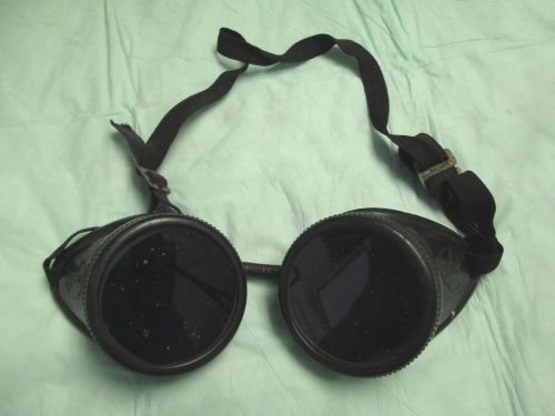 Jackson welding goggles vintage steampunk cosplay goth rustic 2-lens adjustable for sale