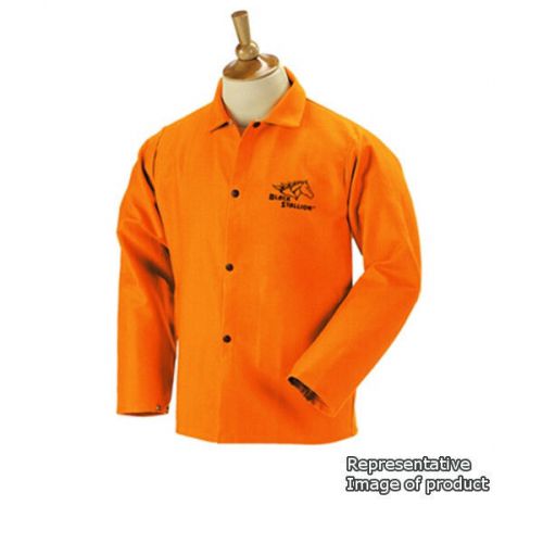 Revco Black Stallion FO9-30C 30&#034; 9oz. Orange FR Cotton Welding Jacket,  2X-Large