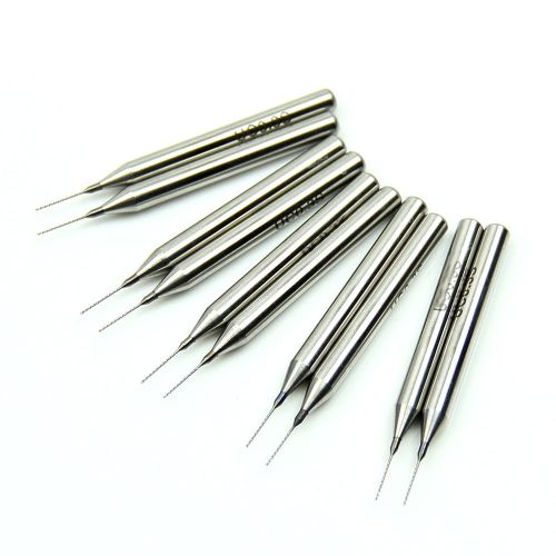 New 10pcs carbide steel micro engraving drill bits tool cnc pcb dremel 0.4mm for sale