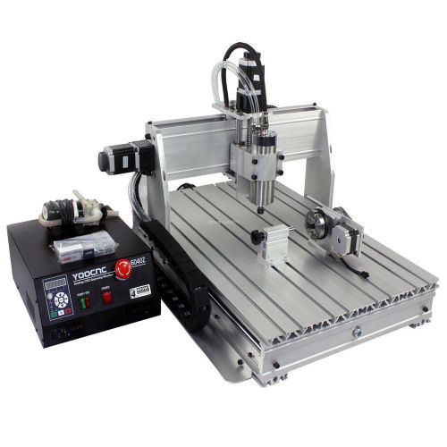 4 axis cnc 6040t router engraver/engraving drilling machine fit for mach3/emc2 for sale