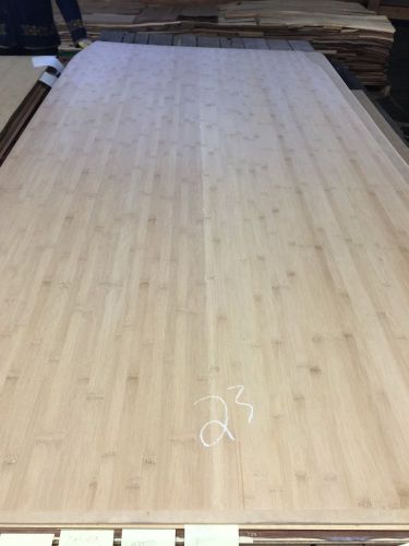 Wood veneer bamboo 48x96 1pc total 10mil paper backed &#034;exotic&#034; pl 23 for sale