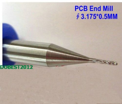 10pcs pcb cutters milling cutter engraving cnc router tool bits 1/8 0.5mm for sale