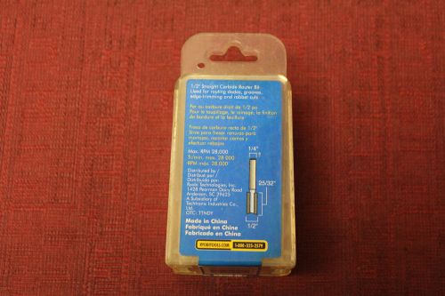 Ryobi A25RB03 1/2&#034; Straight Carbide tipped router bit New