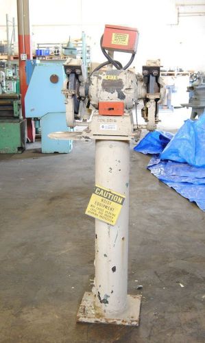 Van Dorn Tool Co. 9&#034; pedestal grinder 220v 1800RPM 3 phase WILL SHIP