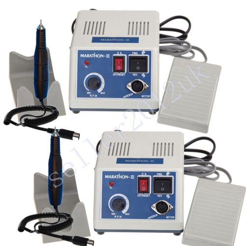 2 sets dental marathon lab electric polishing micro motor + 35k rpm handpiece for sale