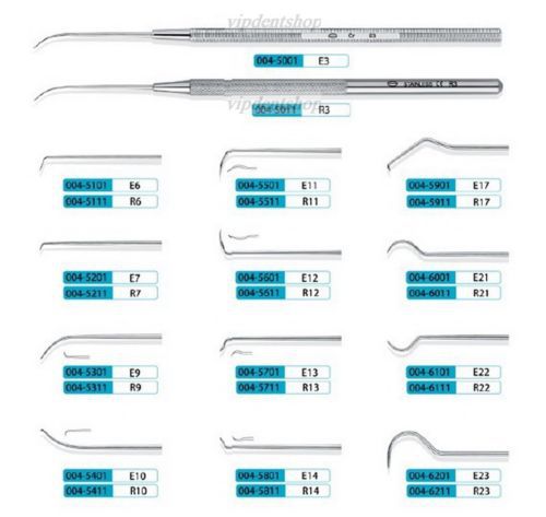 10pc KangQiao Dental Instrument Explorers E22(4.5mm eight-angle handle)004-6101