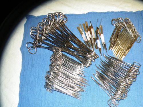 Lot 76 instrument surgical medical dental lab craft hemostat sponge tools hobby for sale