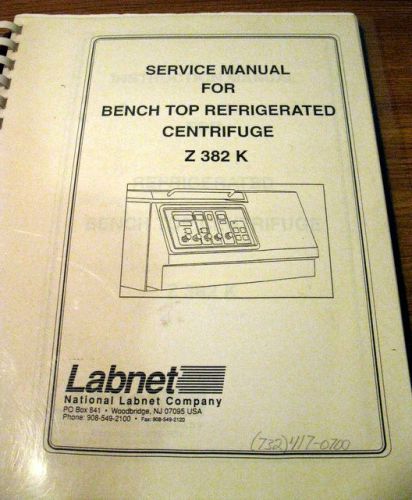 Service Manual for Hermle Benchtop Refrigerated Centrifuge Z 382K
