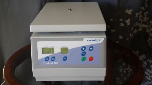 Vwr clinical 200 large capacity centrifuge c0200ac clinical 200 centrifuges ln for sale
