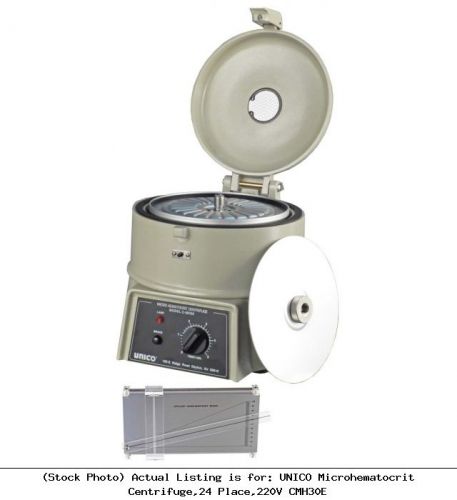 Unico microhematocrit centrifuge,24 place,220v cmh30e for sale