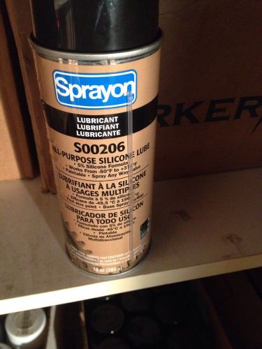 SPRAYON S00206 All-Purpose Silicone Lubricant (lot of 12) Free Ship