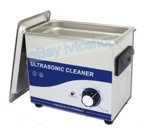 3.2L Ultrasonic Cleaner w/ Timer Free Stainless Basket New 1 Year Warranty