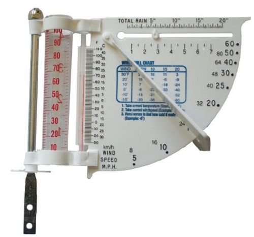 Weather watch gauge - monitor rain, temperature &amp; wind for sale