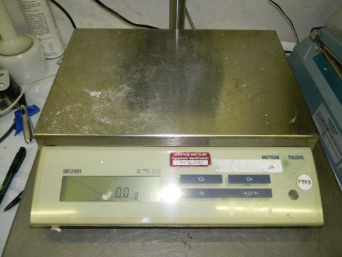 Mettler sb12001, 12100g capacity, 0.1 readability, cracked plastic over display for sale