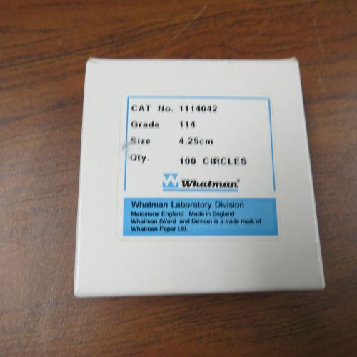 *whatman 4.25cm / grade glass microfiber pads (100/pk) #1114042            a55 for sale