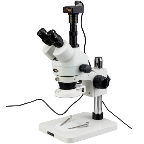 3.5X-90X 144-LED Zoom Stereo Microscope Circuit Soldering + 5MP Digital Camera