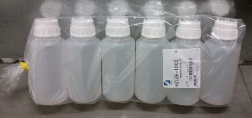 6x Nalge Nunc 2126-1000  Nalgene Heavy-Duty Polypropylene Bottle 1 L *NEW*