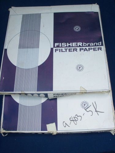 $200 VALUE FISHERBRAND FILTER PAPER QUALITATIVE  09-803-5K P2 33cm FINE SLOW x2